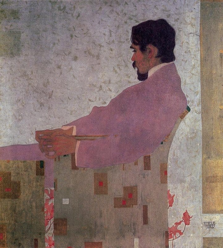 Egon Schiele Portrait Of The Painter Anton Peschka - 1909 museum quality