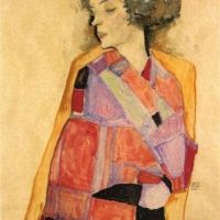 Egon Schielle The Daydreamer 1911 Hand Painted Reproduction