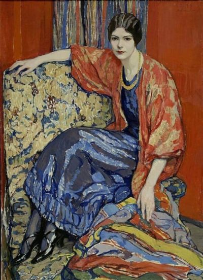 art oil painting reproduction of  Elena Andreievna Kiseleva Marusia 1913 museum quality handmade