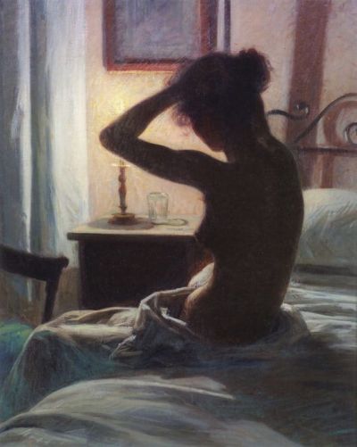 art oil painting reproduction of  Elin Danielson-gambogi To Bed Levolle - 1897 museum quality handmade