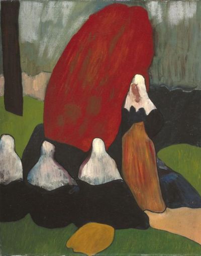 art oil painting reproduction of  Emile Bernard Breton Women With Seaweed C. 1892 museum quality handmade