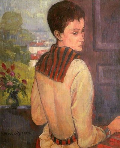 art oil painting reproduction of  Emile Bernard Portrait Of Madame Schuffenecker 1888 museum quality handmade
