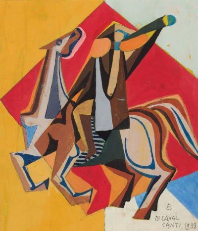 art oil painting reproduction of  Emiliano Di Cavalcanti Heralds 1039 museum quality handmade