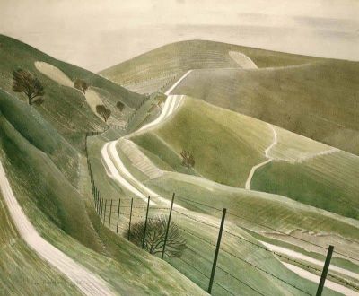 art oil painting reproduction of  Eric Ravilious Chalk Paths 1935 museum quality handmade