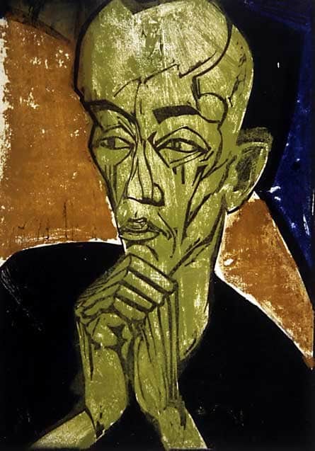 Erich Heckel Portrait Of A Man M Nnerbildnis 1919 museum quality