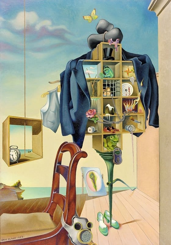 Erik Artur Olson The Bourgeois Morality In Writing Chair museum quality