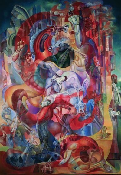 art oil painting reproduction of  Ervand Kochar Disaster Of War - 1962 museum quality handmade