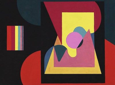 art oil painting reproduction of  Etienne Beothy Composition 1945 museum quality handmade