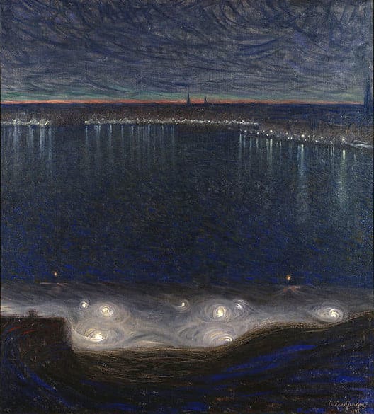 Eugene Jackson Dawn Over The Knight Firth - 1899 museum quality