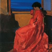 Eugenio Viti Olga In Red