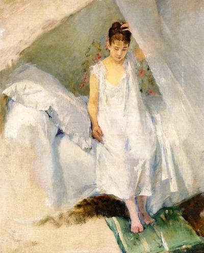 art oil painting reproduction of  Eva Gonzal S Alcove 1875-1878 museum quality handmade