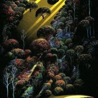 Eyvind Earle Hillside Magic 1976