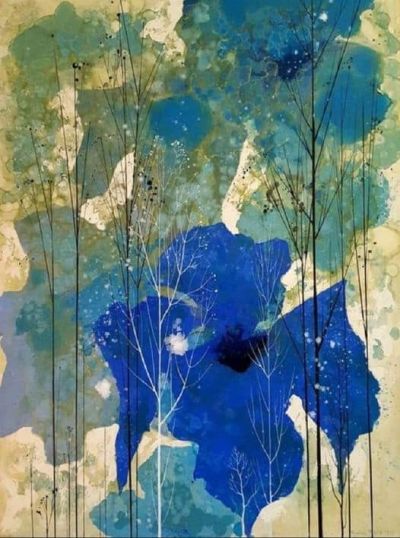 art oil painting reproduction of  Eyvind Earle Trees And Sky museum quality handmade