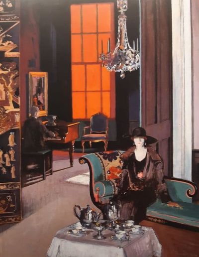 art oil painting reproduction of  F.c.b. Cadell The Orange Blind - 1927 museum quality handmade