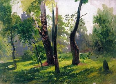 art oil painting reproduction of  Fedor Vasil Ev Trees museum quality handmade
