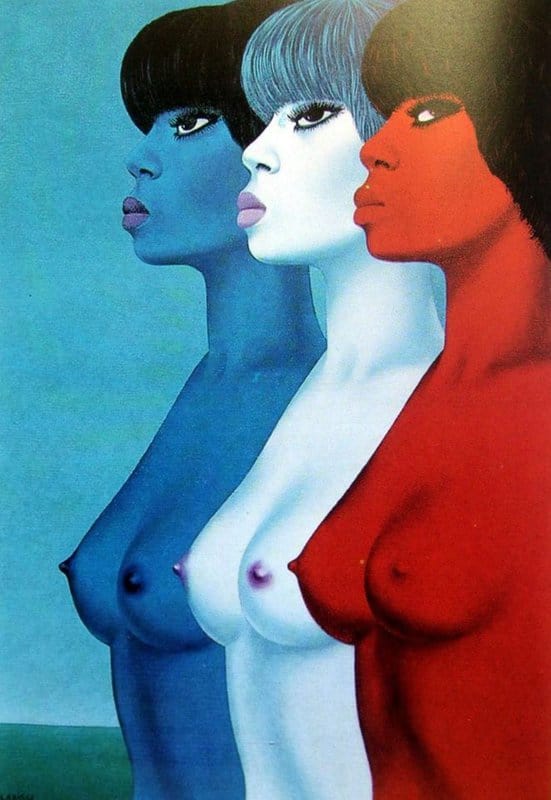 Felix Labisse Le 14 Juillet A Pointe-a-pitre - 1968 museum quality