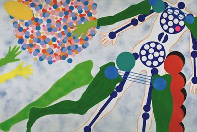 art oil painting reproduction of  Female Robot By Kiki Kogelnik museum quality handmade