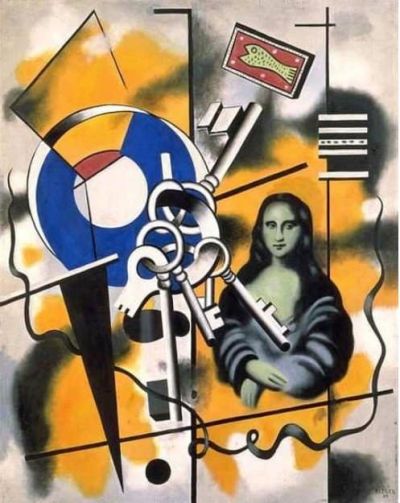 art oil painting reproduction of  Fernand Leger La Joconde Aux Cles 1930 museum quality handmade