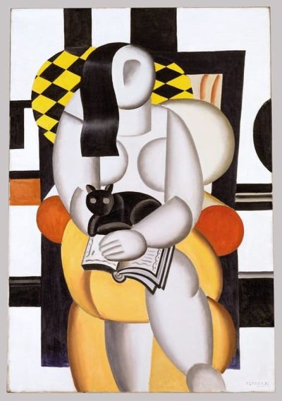 art oil painting reproduction of  Fernand Leger Woman With A Cat 1921 museum quality handmade