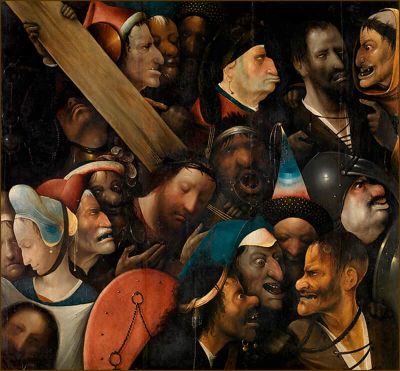 art oil painting reproduction of  Follower Of Hieronymus Bosch Christ Carrying The Cross museum quality handmade