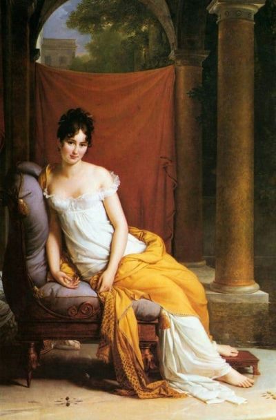 art oil painting reproduction of  Fran Ois Gerard Portrait Of Juliette Recamier museum quality handmade
