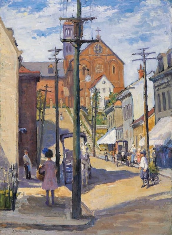 Frances Farrand Dodge Pavilion Street Mount Adams Ca. 1920 museum quality