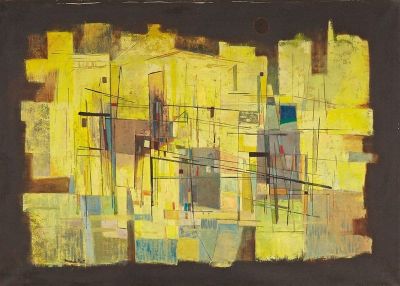 art oil painting reproduction of  Francis Bott Composition 1952 museum quality handmade