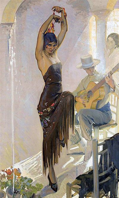 art oil painting reproduction of  Francisco Pons Arnau Flamenco Dancer 1931 museum quality handmade