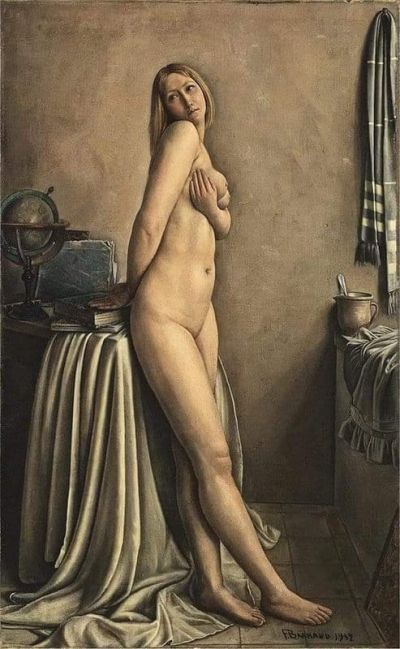 art oil painting reproduction of  Francois Emile Barraud La Langoureuse museum quality handmade