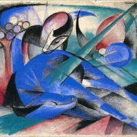Franz Marc Horse Asleep 1913