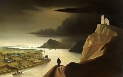 art oil painting reproduction of  Franz Sedlacek Industrial Landscape 1934 museum quality handmade