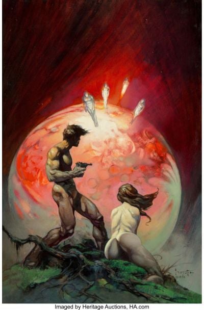 Frazetta Red Planet 1974 38 X 61 Cm