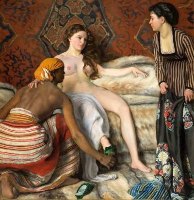 art oil painting reproduction of  Frederic Bazille La Toilette museum quality handmade