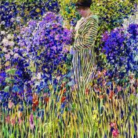 Frederick Carl Frieseke Lady In A Garden