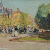 Frederick Childe Hassam Marlborough Street Boston Ca. 1889