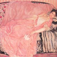 Frederik Carl Frieseke Portrait Of Madame Gely - 1907