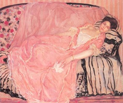 art oil painting reproduction of  Frederik Carl Frieseke Portrait Of Madame Gely - 1907 museum quality handmade