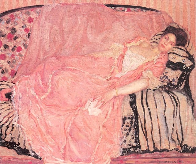 Frederik Carl Frieseke Portrait Of Madame Gely - 1907 museum quality