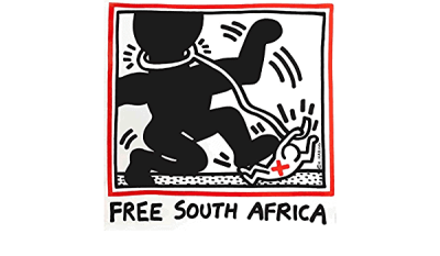 art oil painting reproduction of  Free South Africa By Keith Haring 2 museum quality handmade