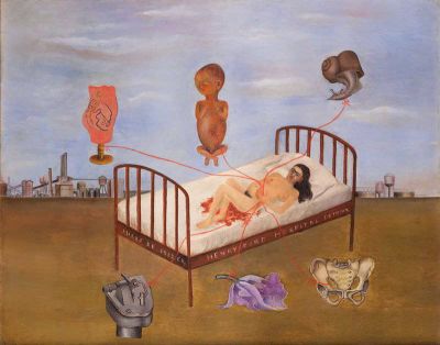 art oil painting reproduction of  Frida Kahlo Henry Ford Hospital museum quality handmade