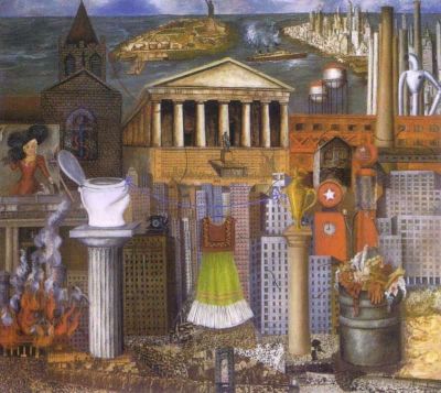 art oil painting reproduction of  Frida Kahlo My Dress Hangs There museum quality handmade