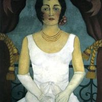 Frida Kahlo Portrait Of A Woman In White