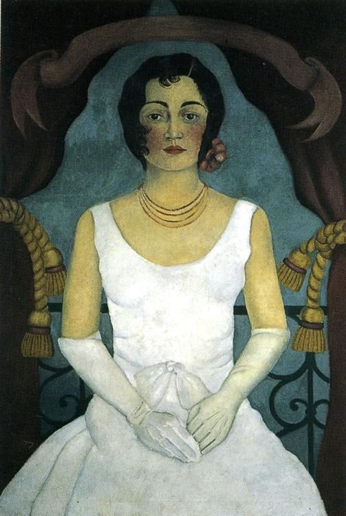 Frida Kahlo Portrait Of A Woman In White museum quality