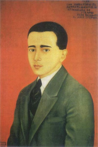 art oil painting reproduction of  Frida Kahlo Portrait Of Alejandro Gomez Arias museum quality handmade