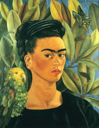 art oil painting reproduction of  Frida Kahlo Self-portrait With Bonito museum quality handmade