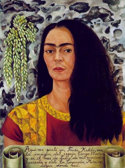 art oil painting reproduction of  Frida Kahlo Self-portrait With Loose Hair museum quality handmade