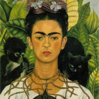 Frida Kahlo Self-portrait With Thorn Necklace And Hummingbird