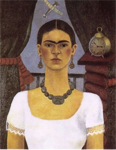 art oil painting reproduction of  Frida Kahlo Self Portrait - Time Flies museum quality handmade