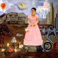 Frida Kahlo Self Portrait On The Borderline