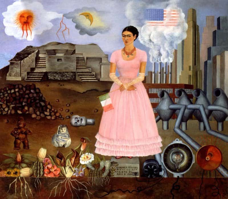 Frida Kahlo Self Portrait On The Borderline museum quality